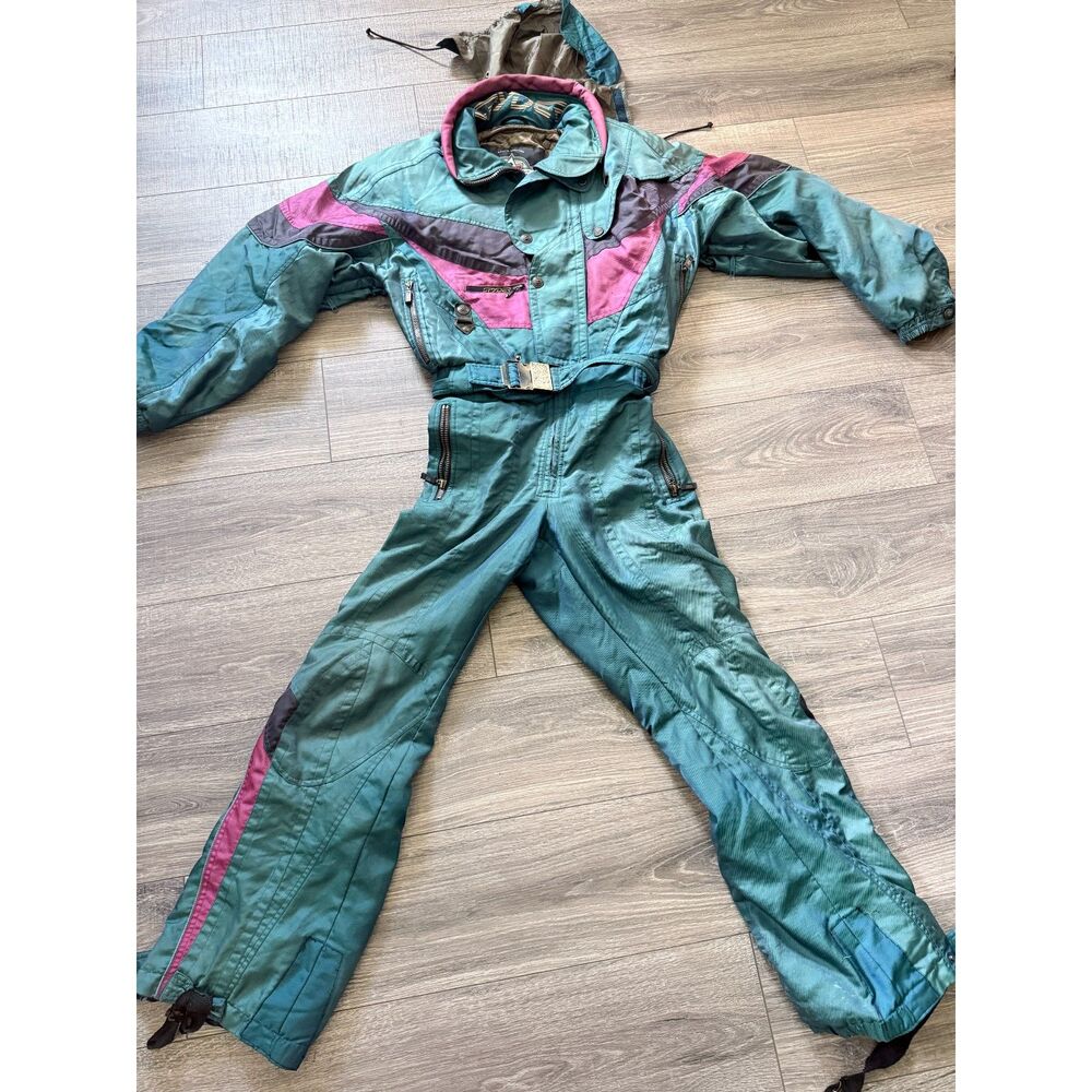 Vintage 80s 90s Spyder Mens Ski Snowboard Snowsuit Thinsulate Retro Size Medium